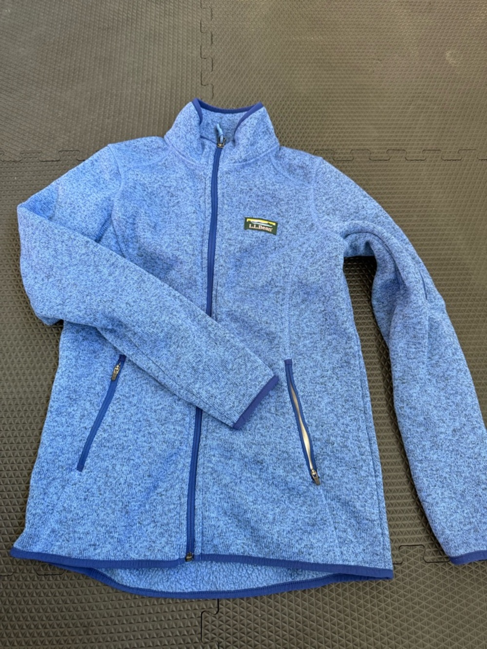 L.L.Bean Women's Blue Knit Fleece Pullover